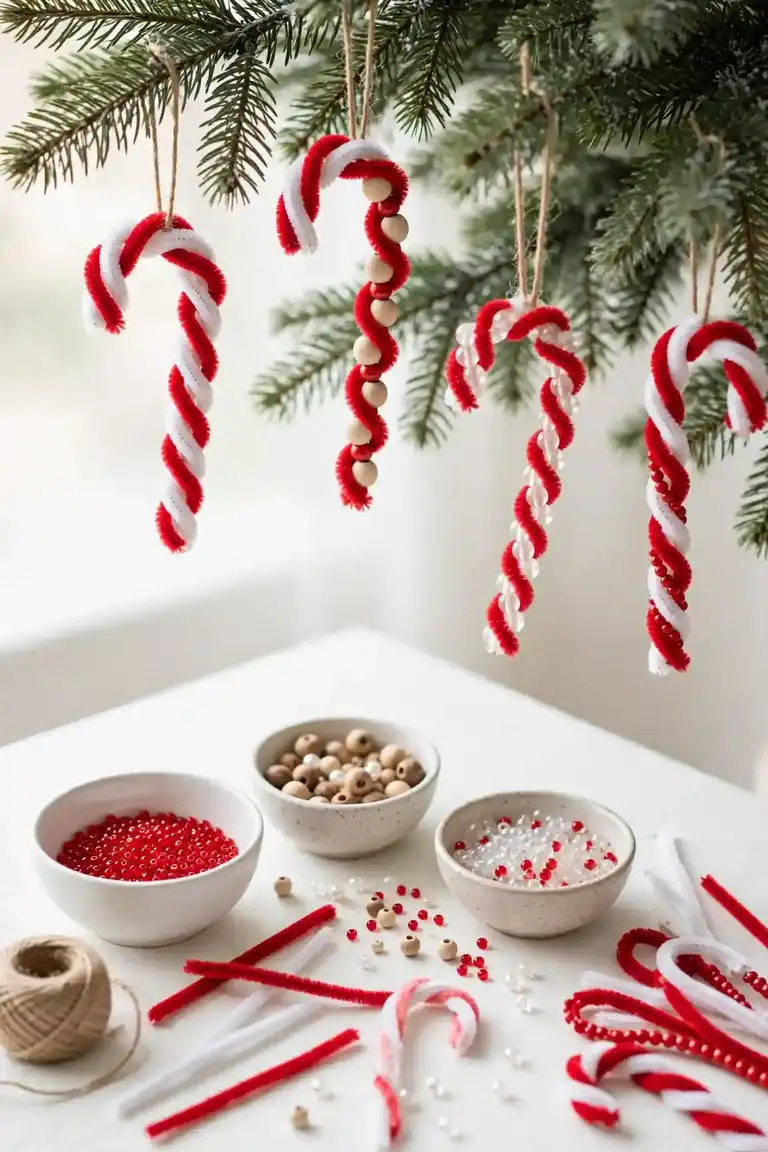 Pipe Cleaner Candy Canes