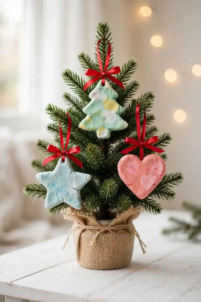 Cookie Cutter Playdough Ornaments