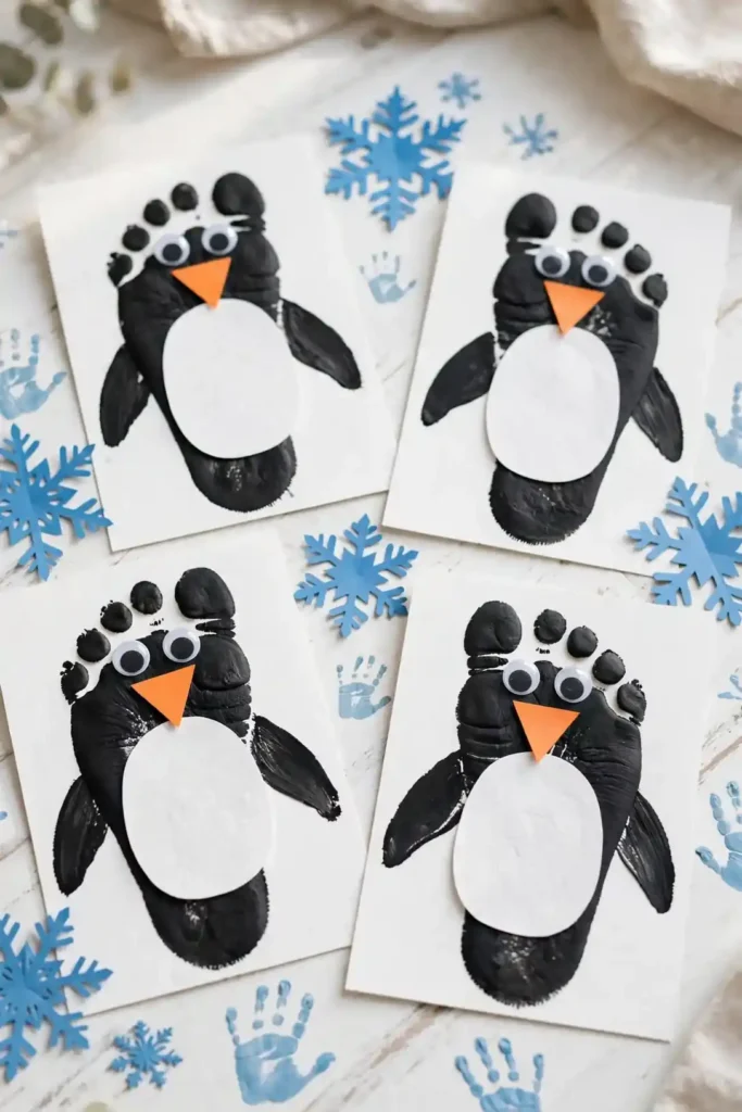 Footprint Penguin Pals