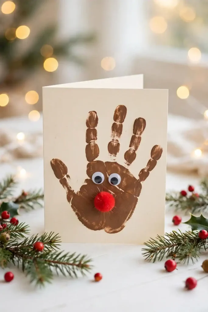 Handprint Reindeer Cards