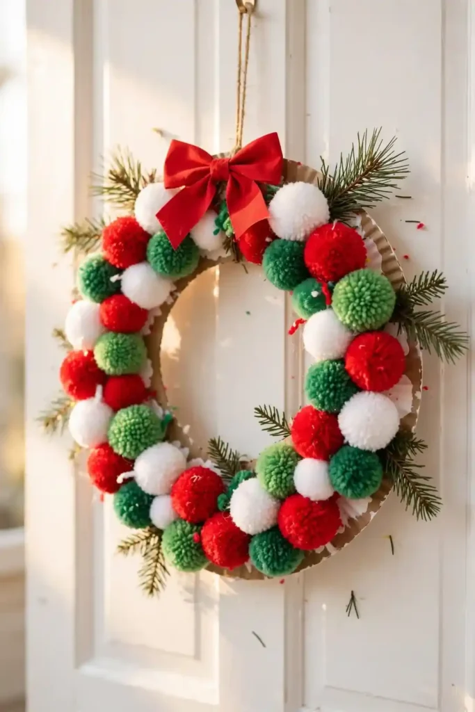 Pom Pom Wreaths