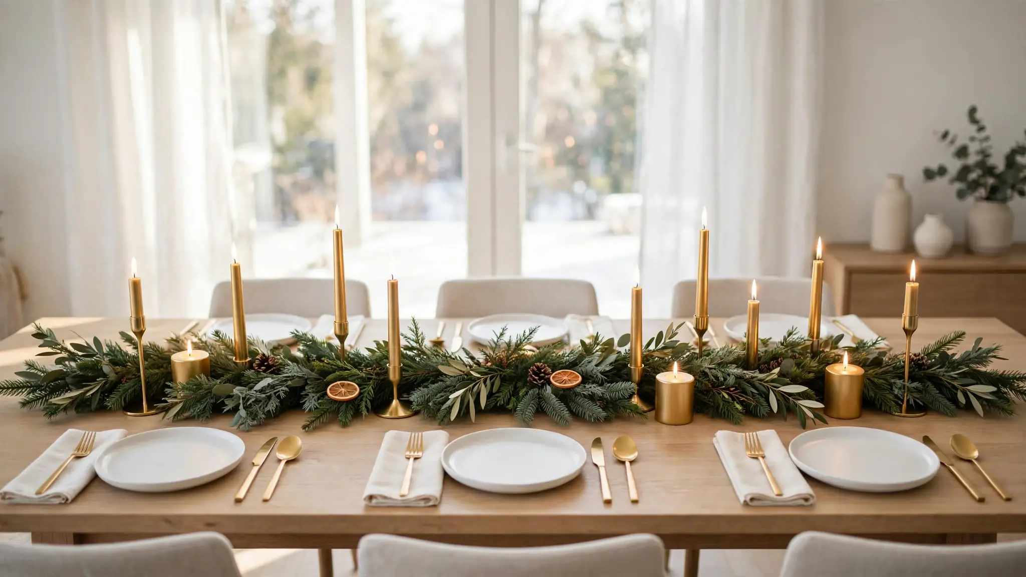 christmas dining table decor ideas