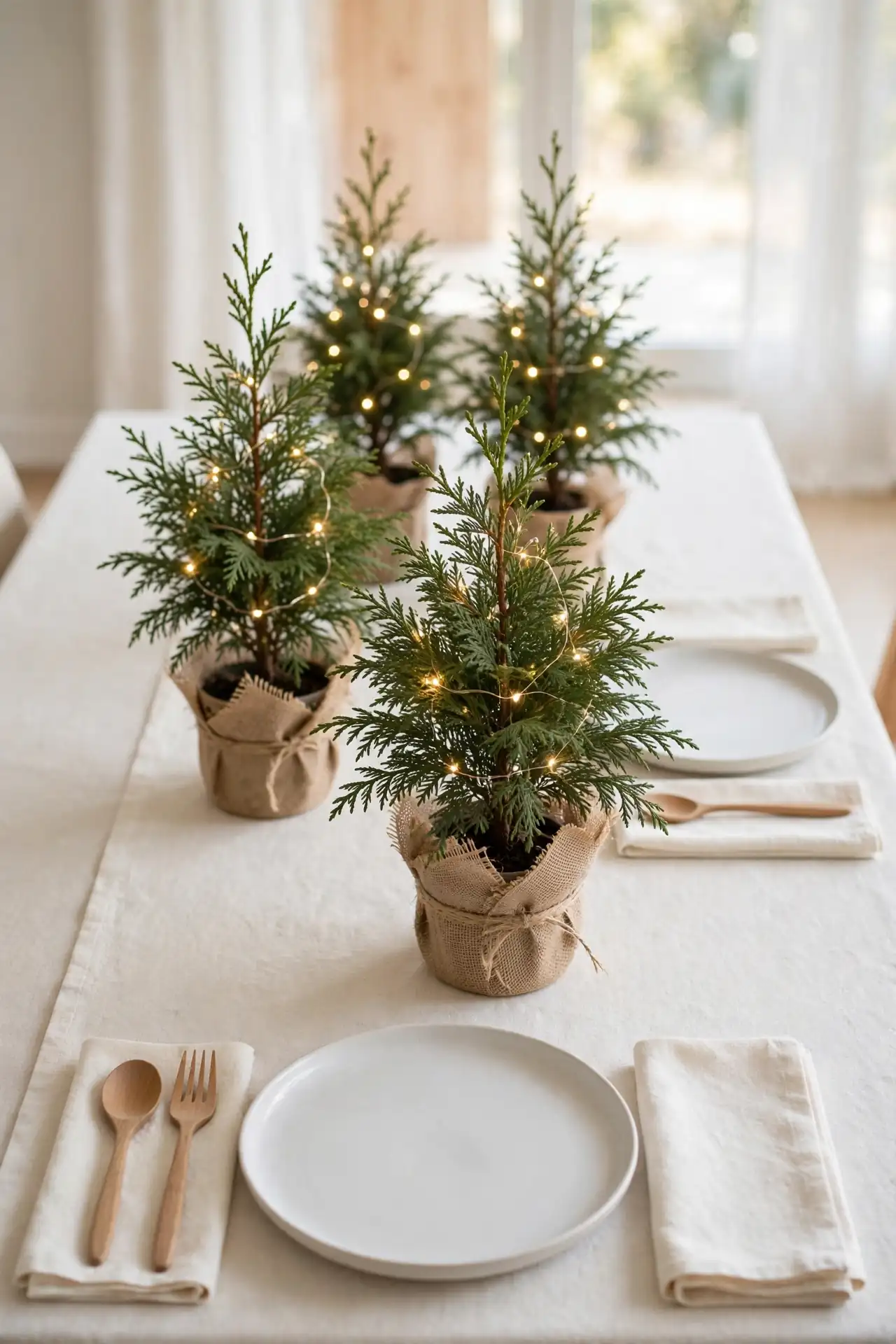 Mini Tree Centerpieces