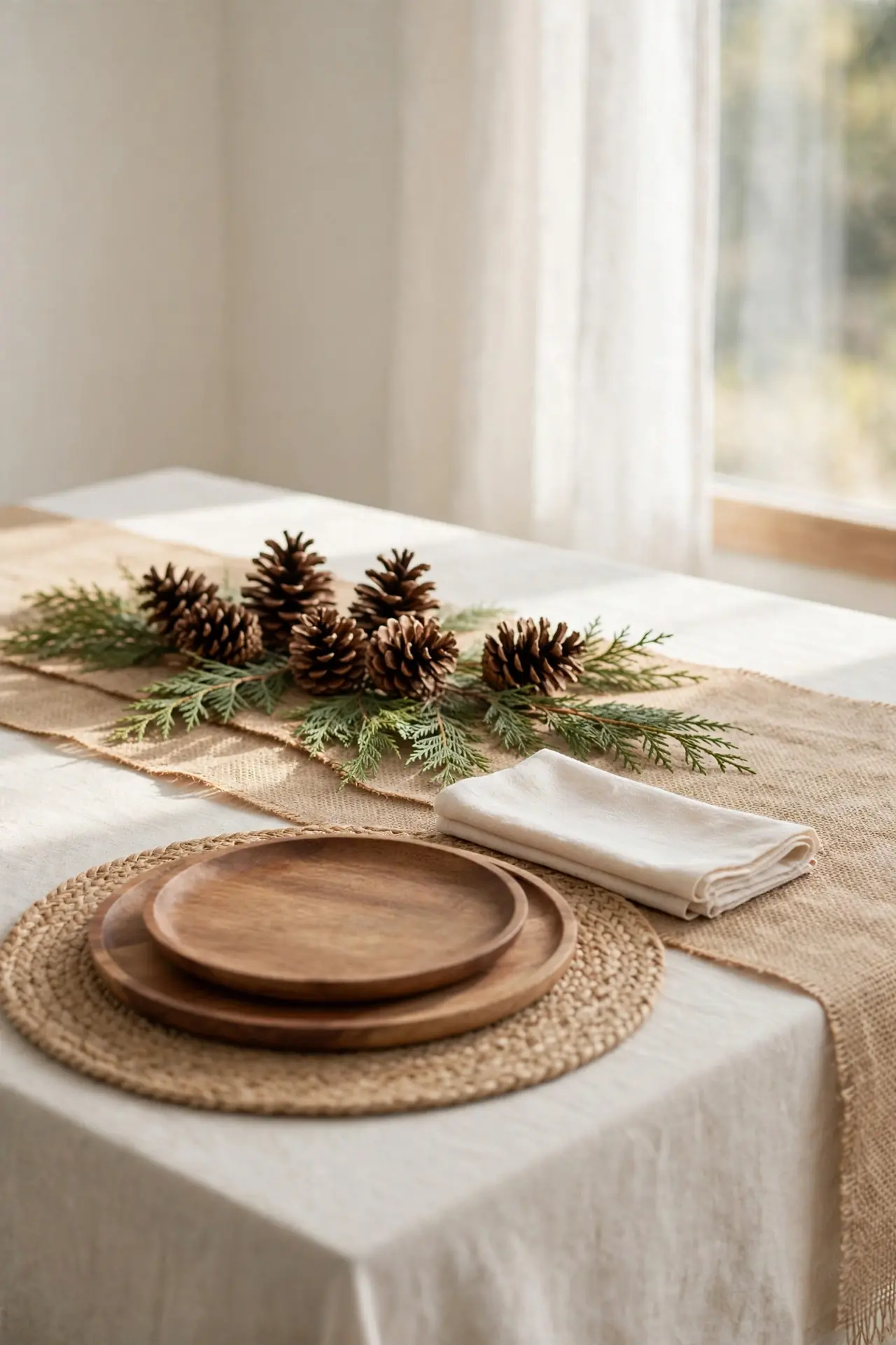 Natural Burlap Layers