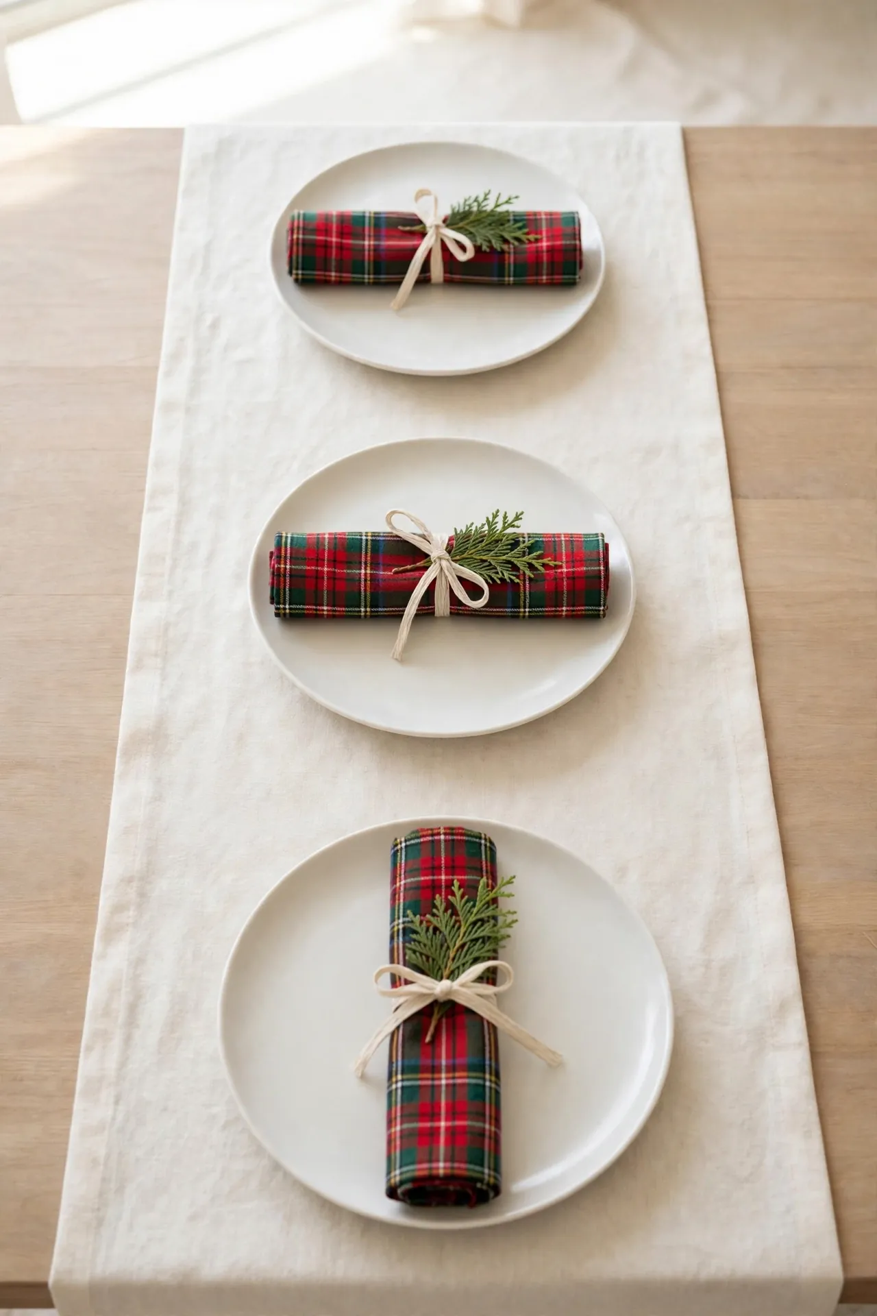 Plaid Napkin Charm
