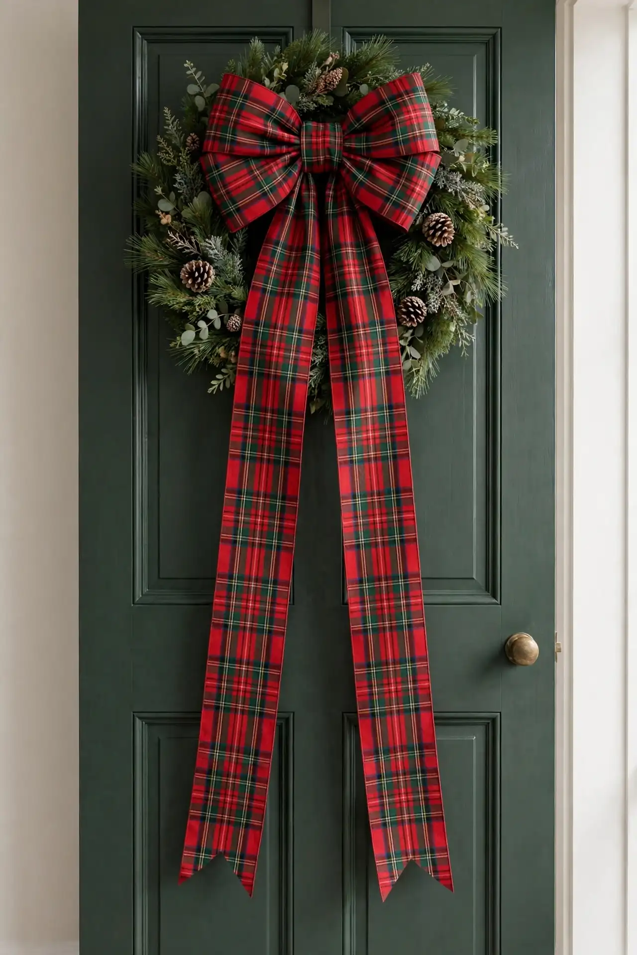Plaid Ribbon Bow
