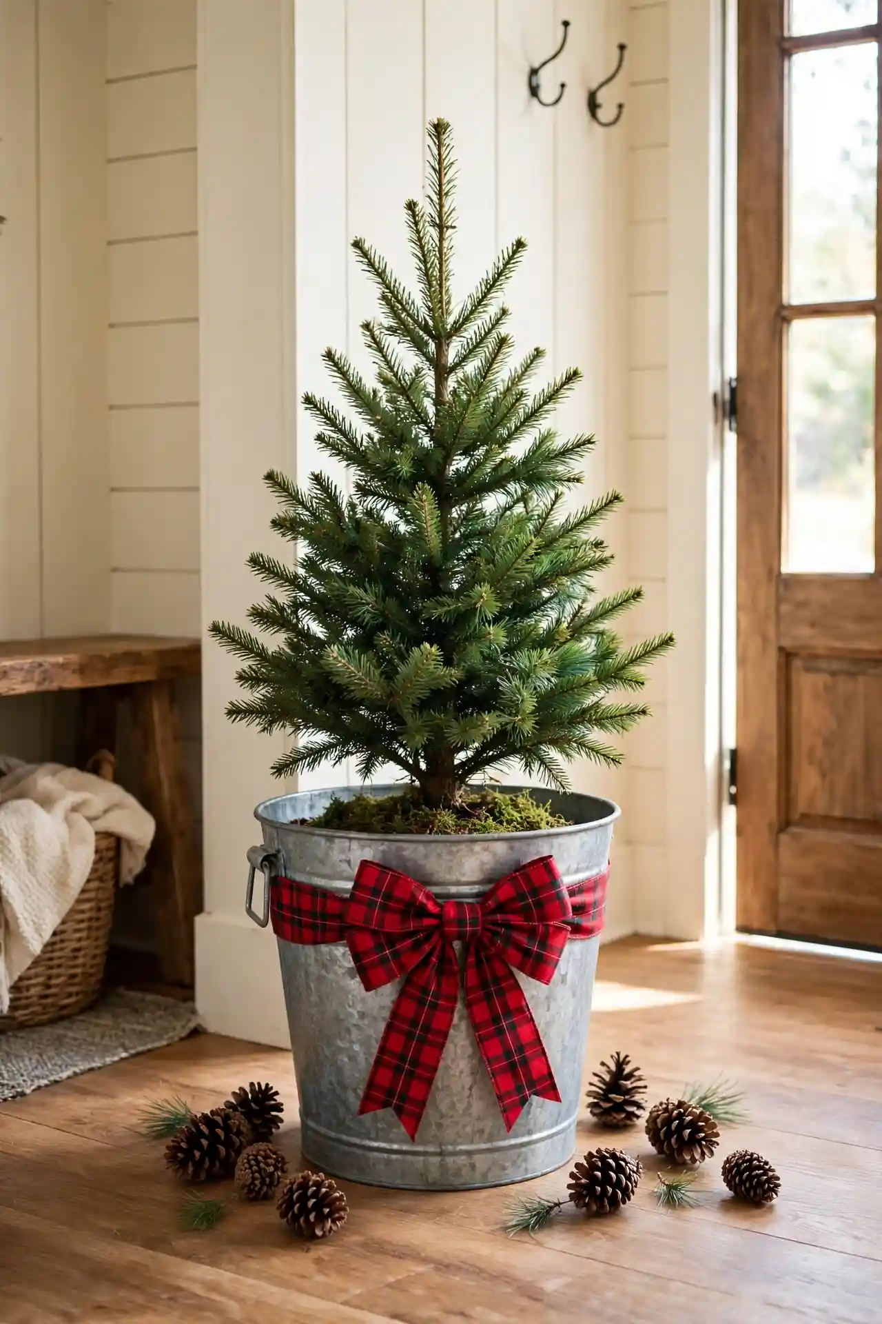 Galvanized Bucket Planter