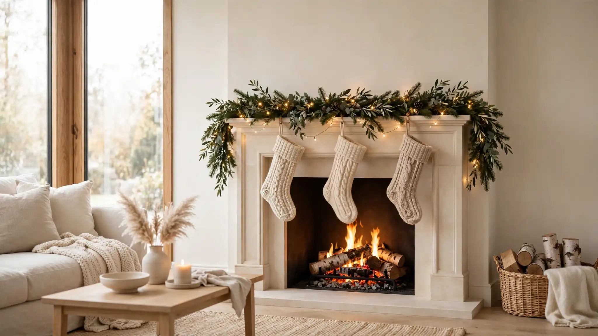 christmas fireplace decor ideas