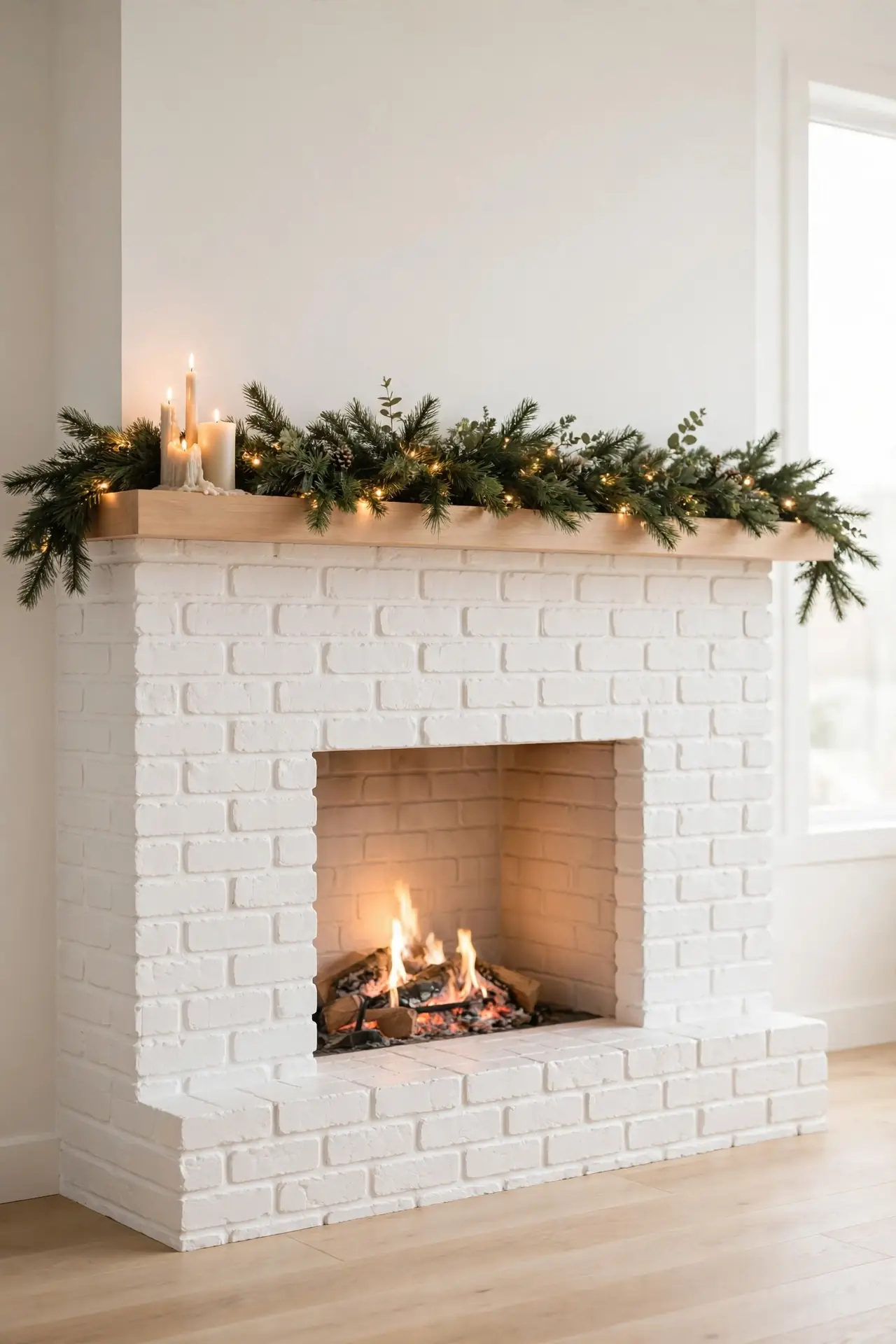 Simple Pine Mantel