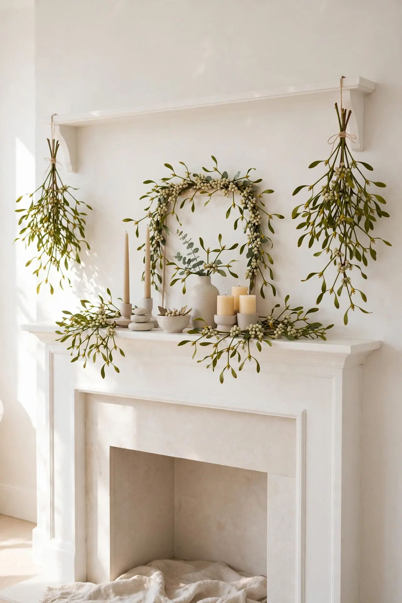 Mistletoe Swag Corners