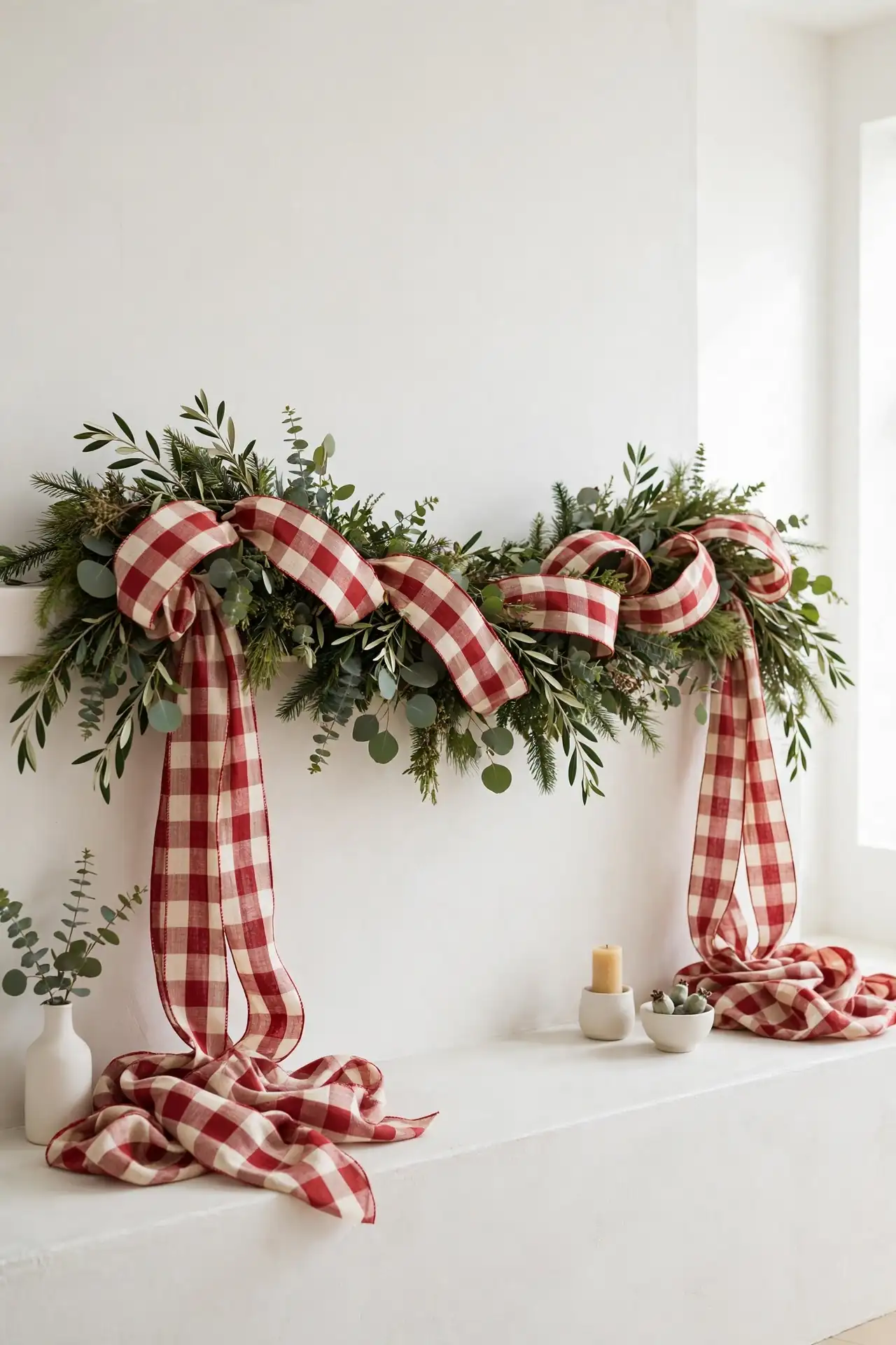 Plaid Ribbon Cascade