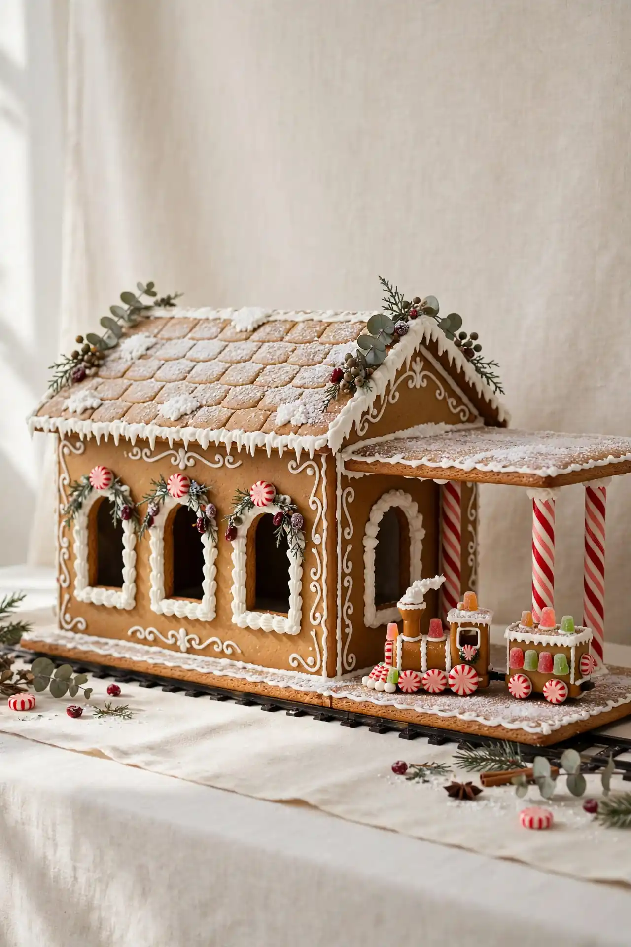 Gingerbread Train Station