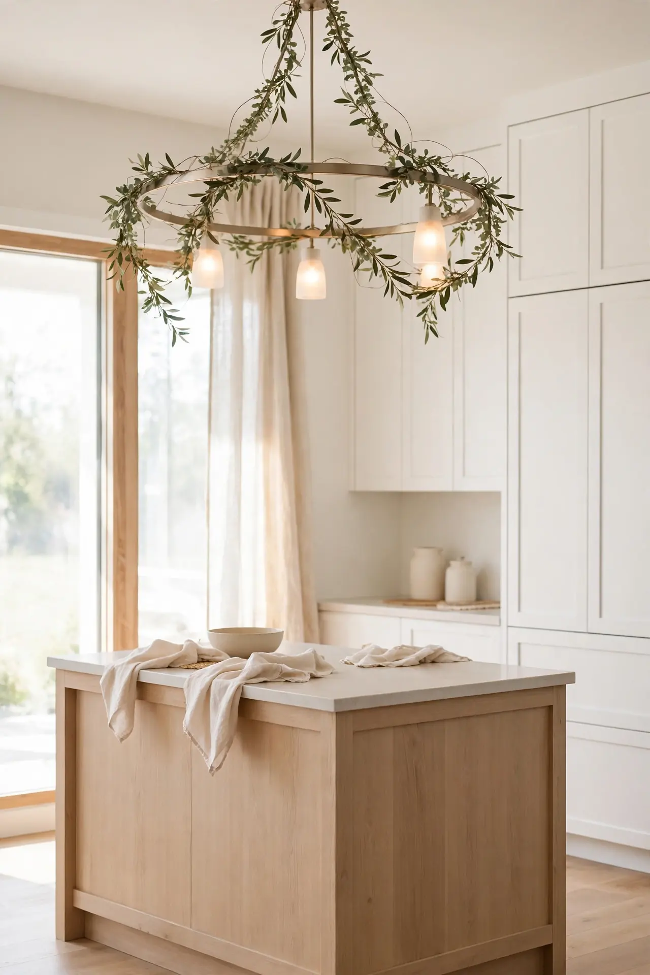 Chandelier Greenery Glow