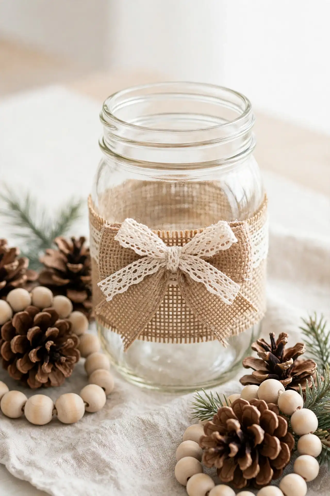 Burlap Bow Wrap