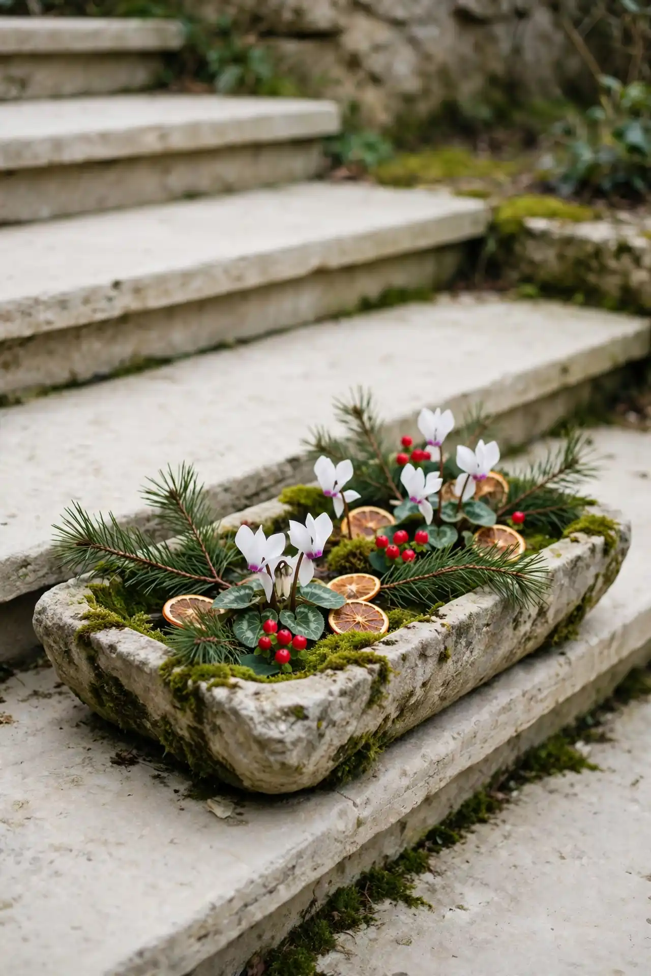 Mossy Stone Troughs
