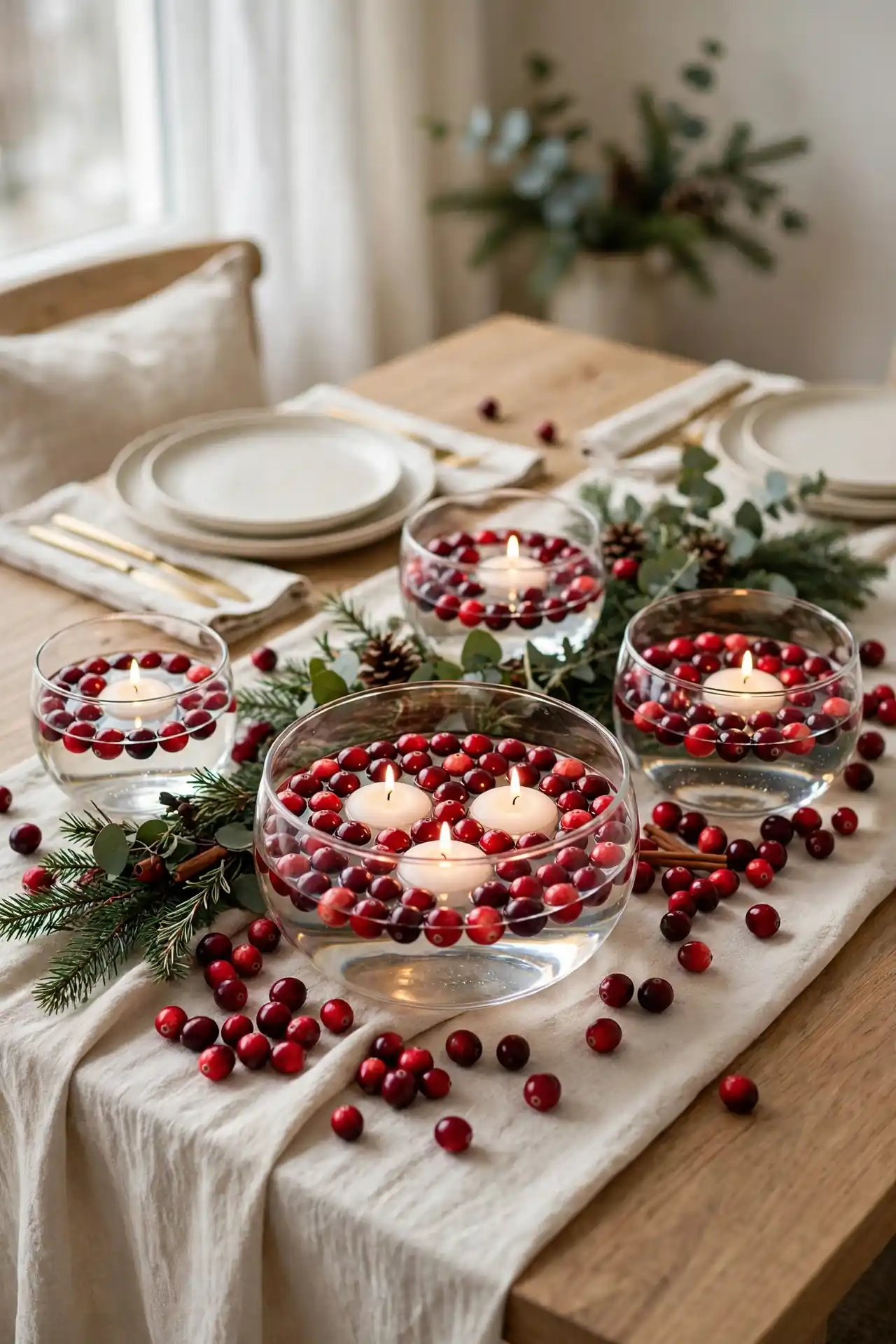 Cranberry Candle Float
