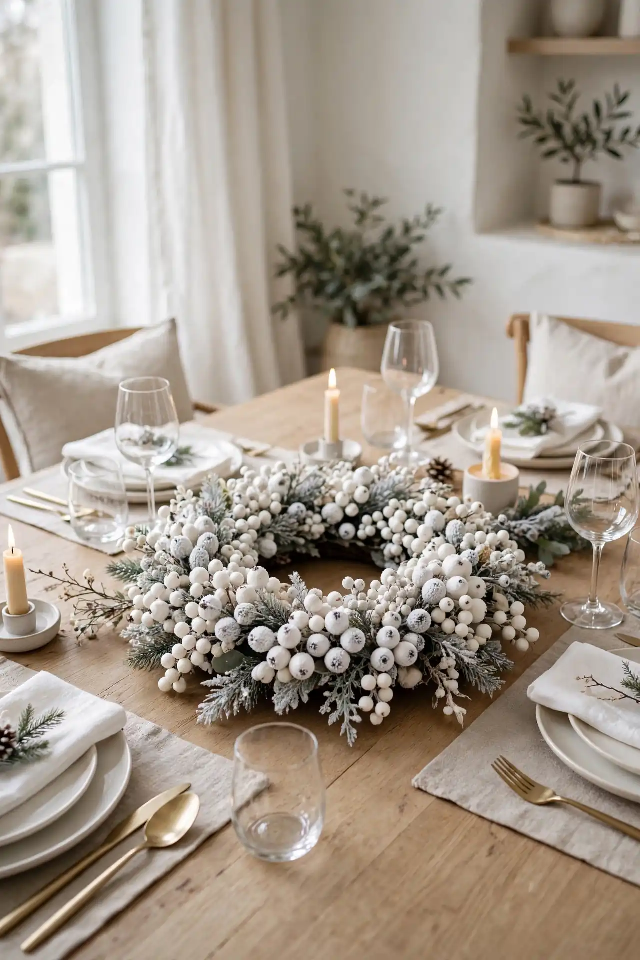 White Berry Wreath