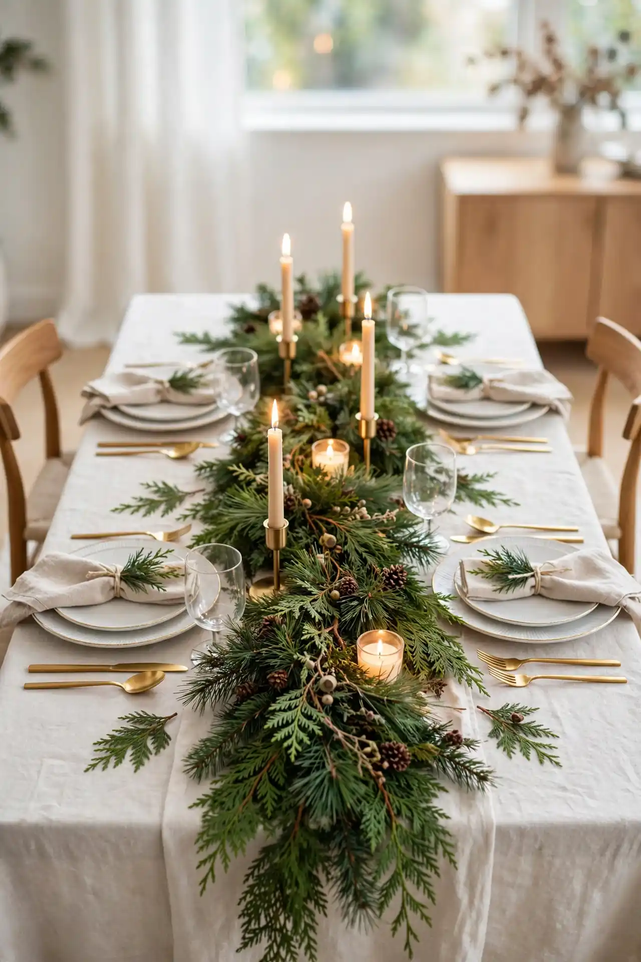 Evergreen Garland Runner