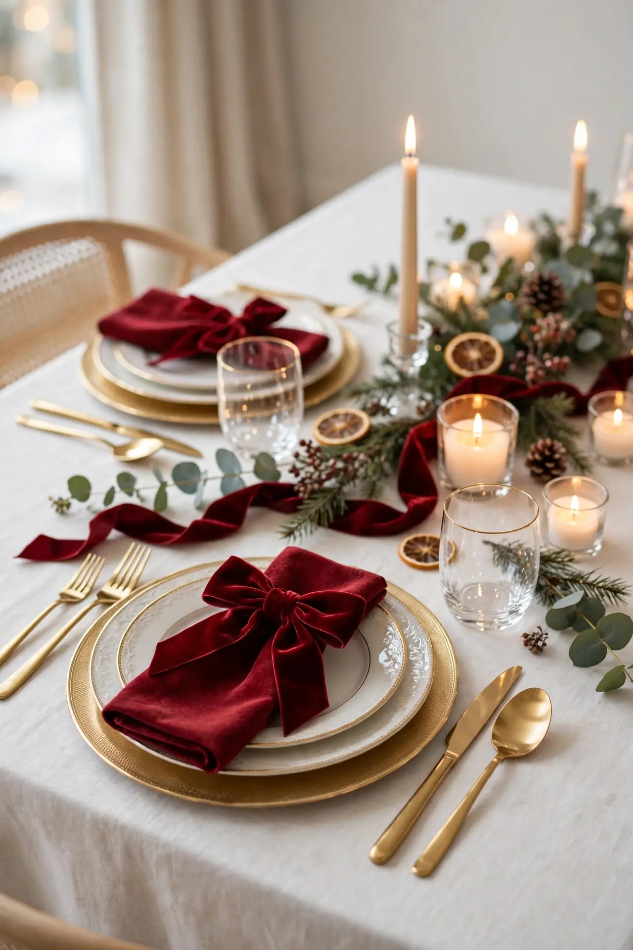 Velvet Bow Napkins