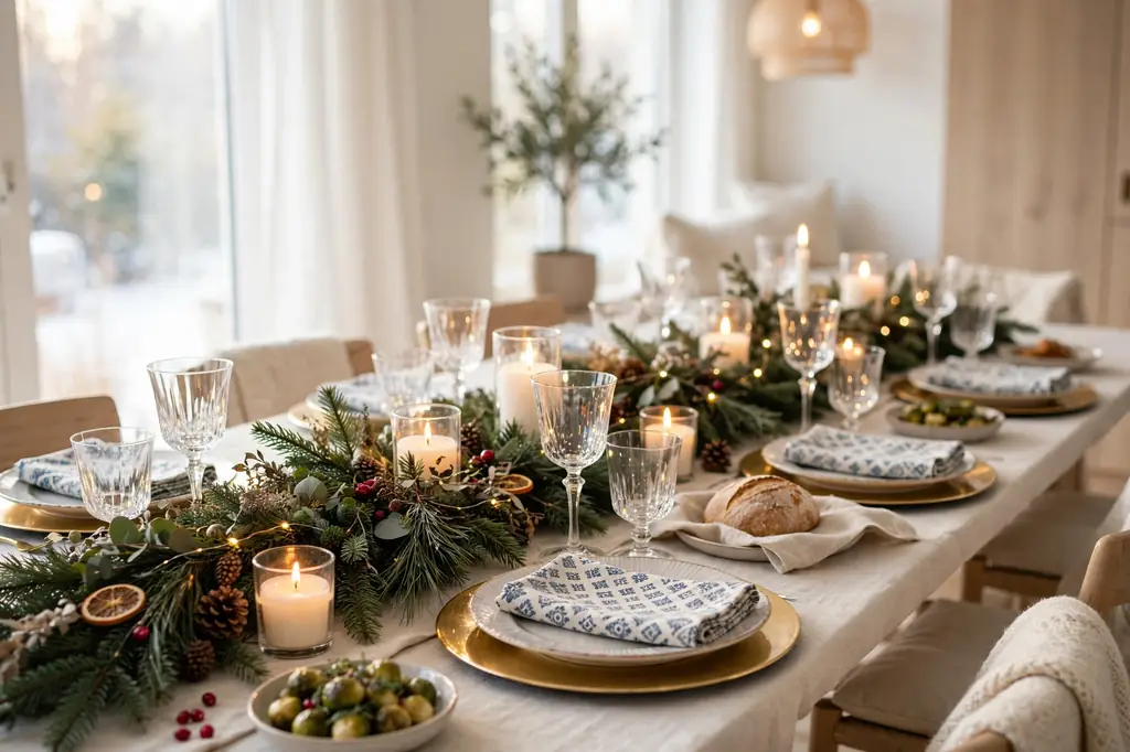 christmas table decor
