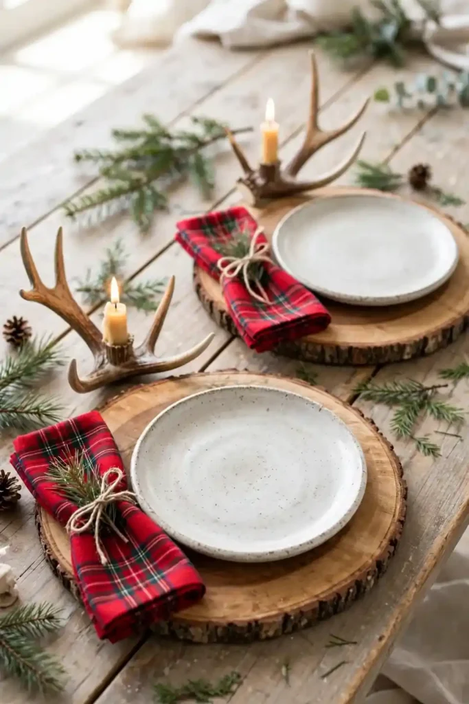 Rustic Log Chargers