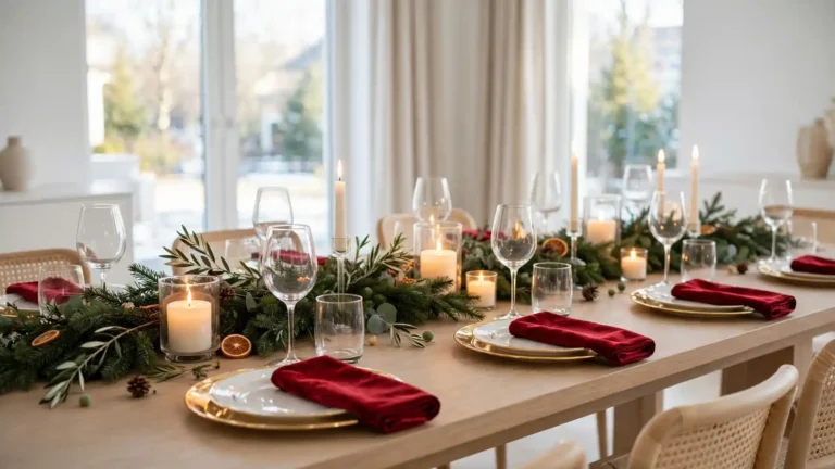 christmas table settings