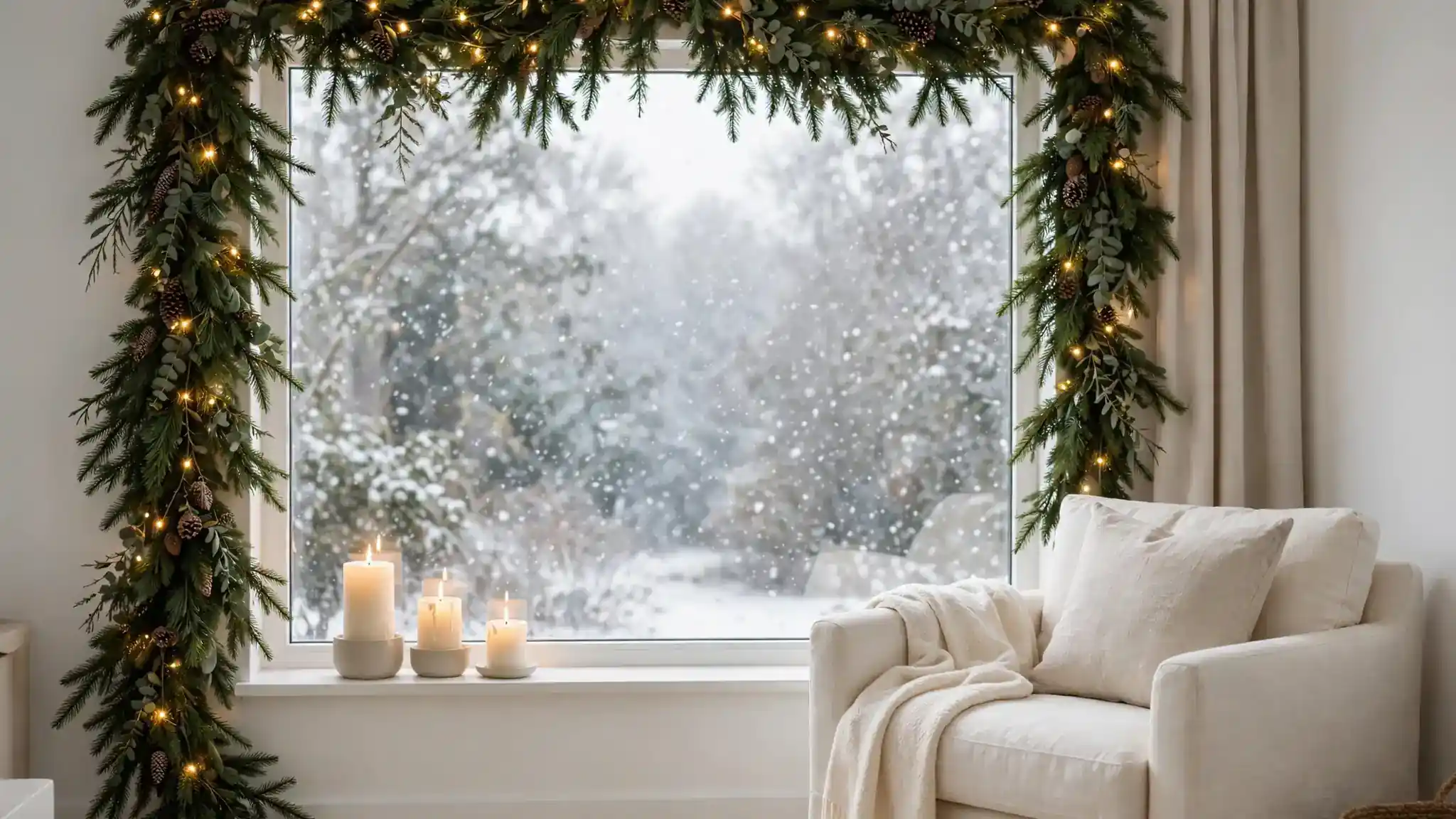 christmas window decor