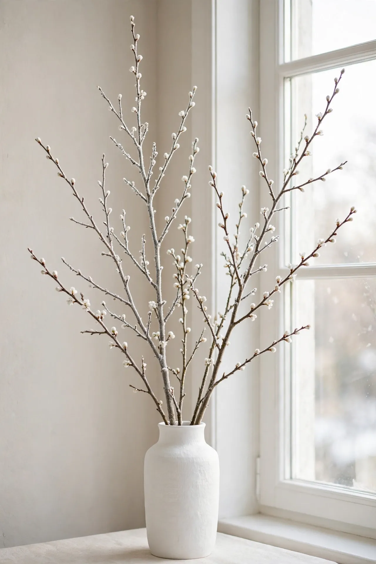 Frosted Branch Window Inserts