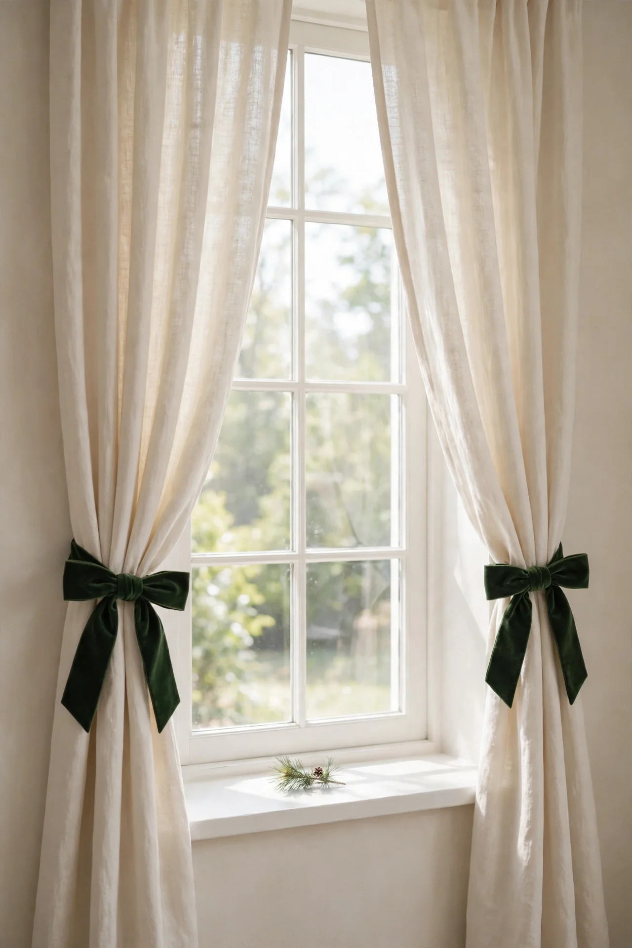 Velvet Bow Window Sash Ties