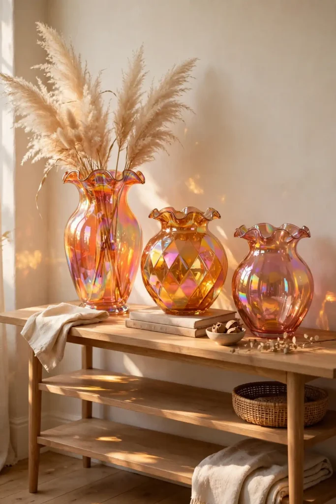 Carnival Glass Vases