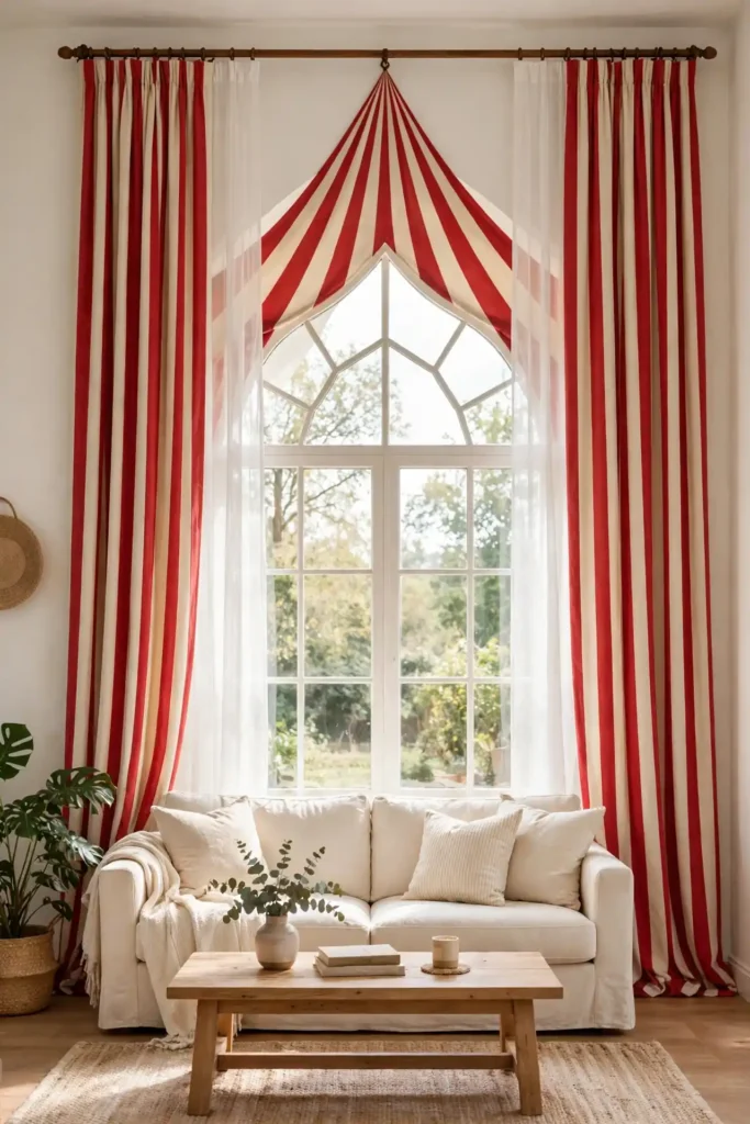 Striped Tent Curtains