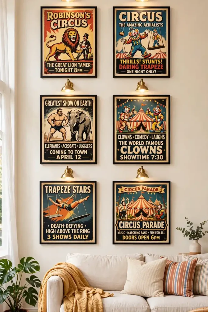 Vintage Poster Wall