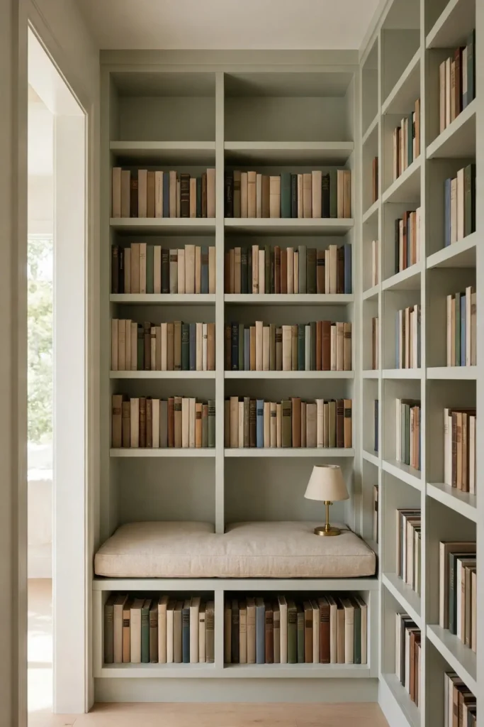Built-In Book Shelves