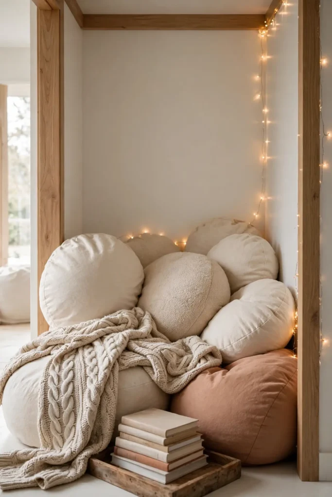 Floor Pillow Pile