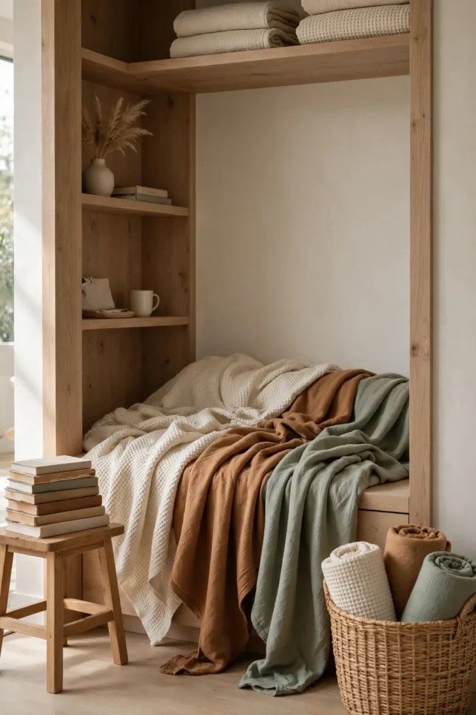 Layered Throw Blankets