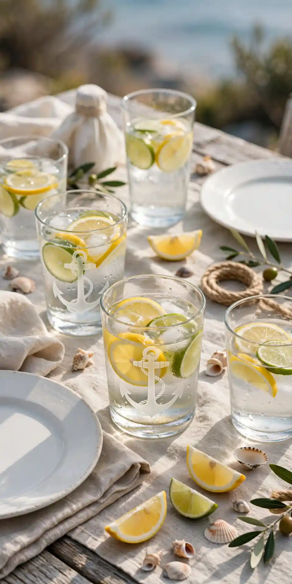 Whitewashed Shell Centerpiece