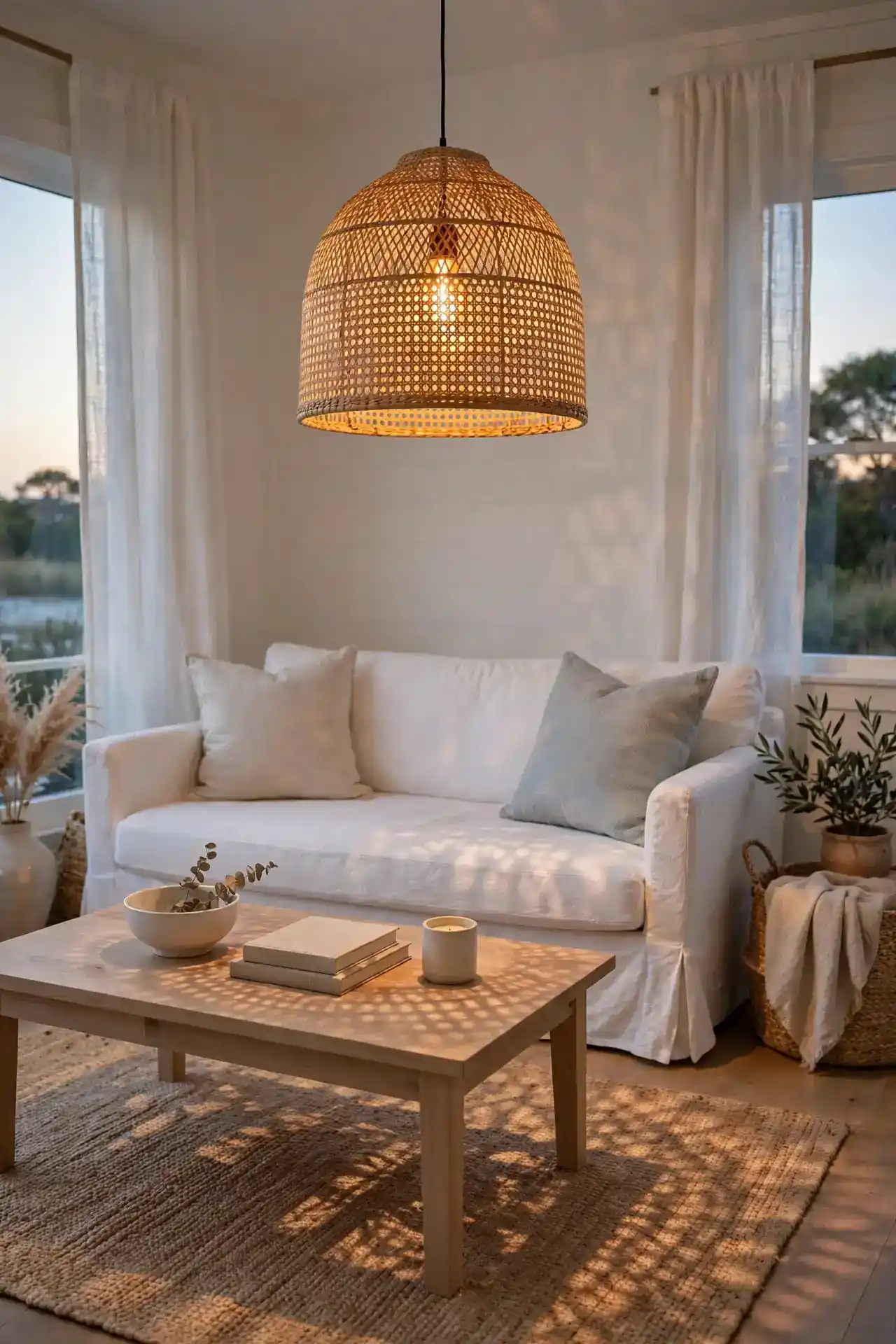 Cane Pendant Light