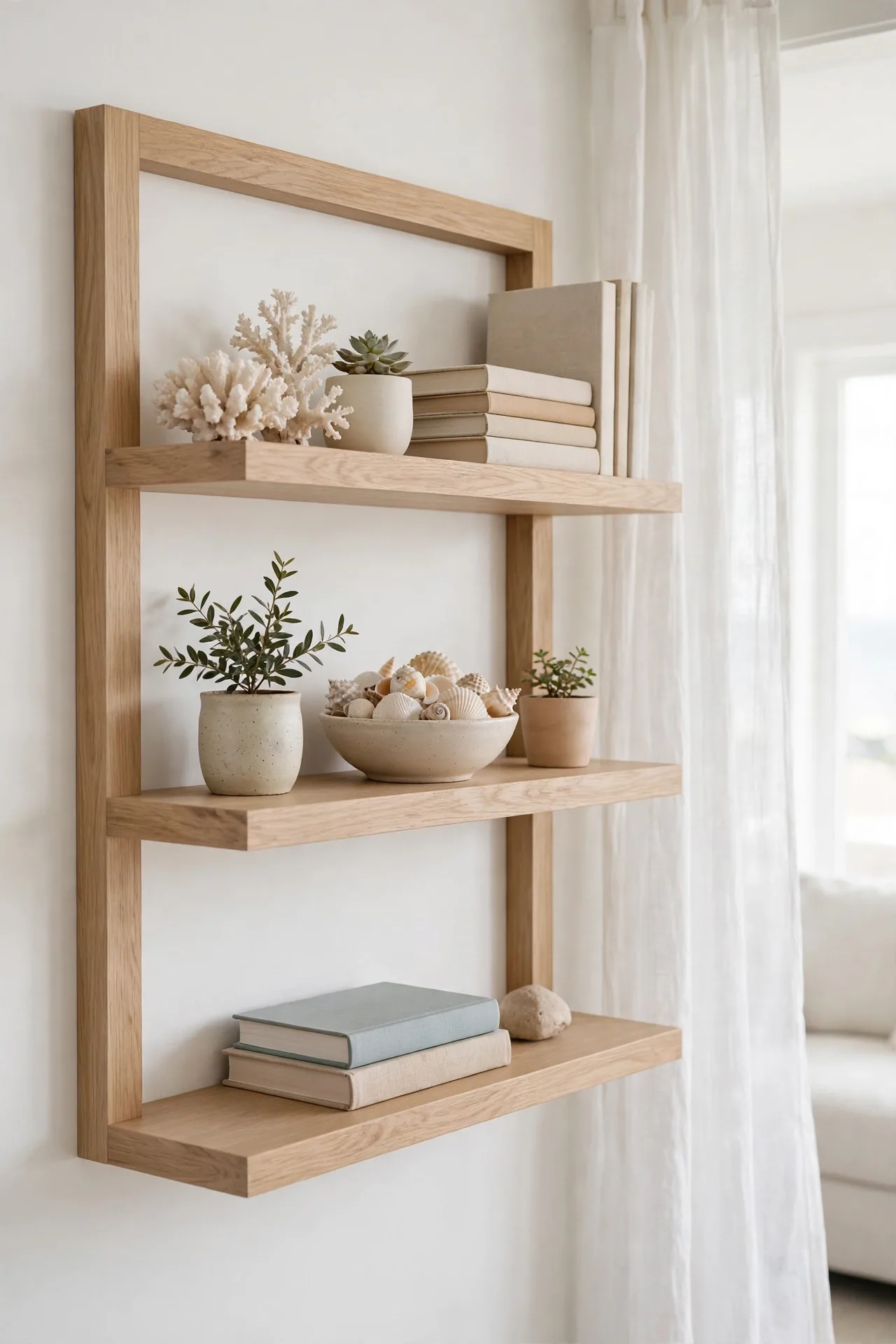 Light Oak Shelving