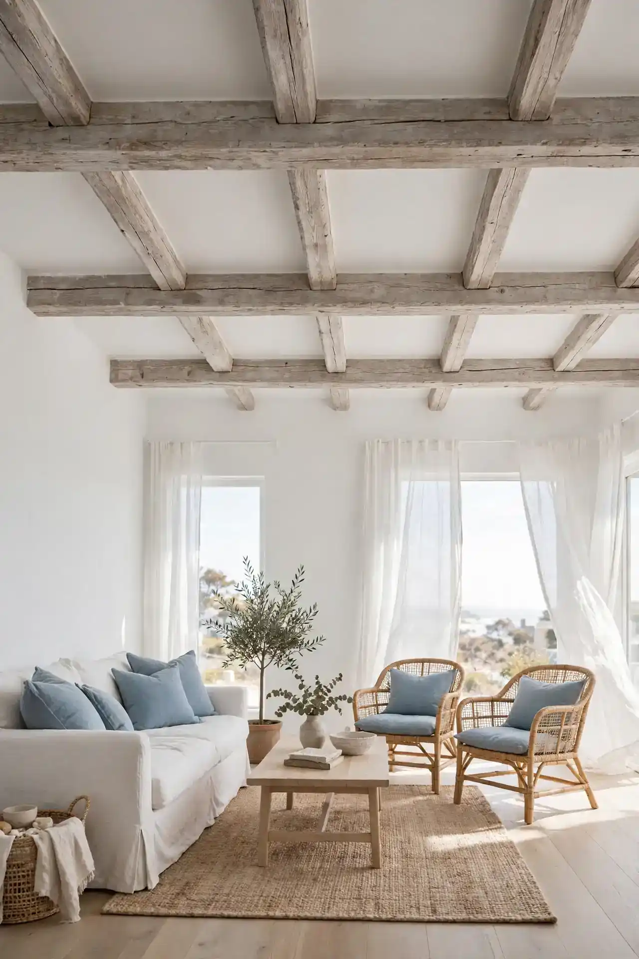 Weathered Wood Beams
