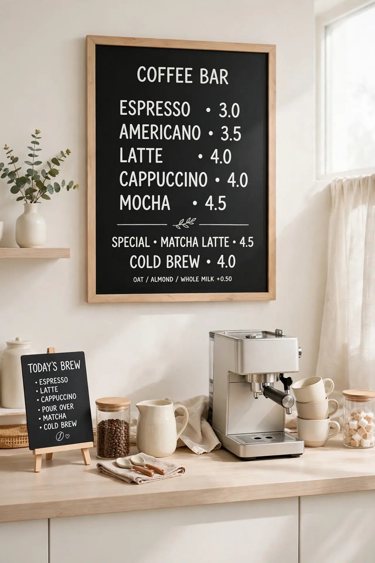Chalkboard Menu