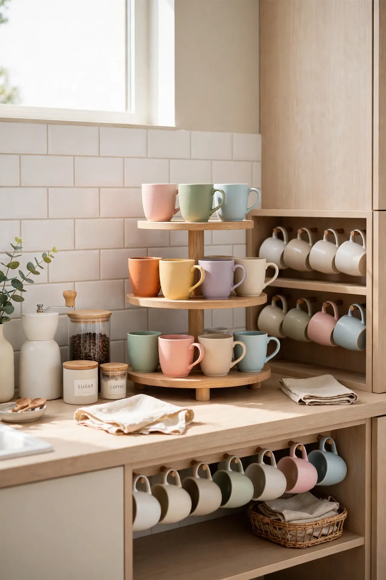 Tiered Mug Display
