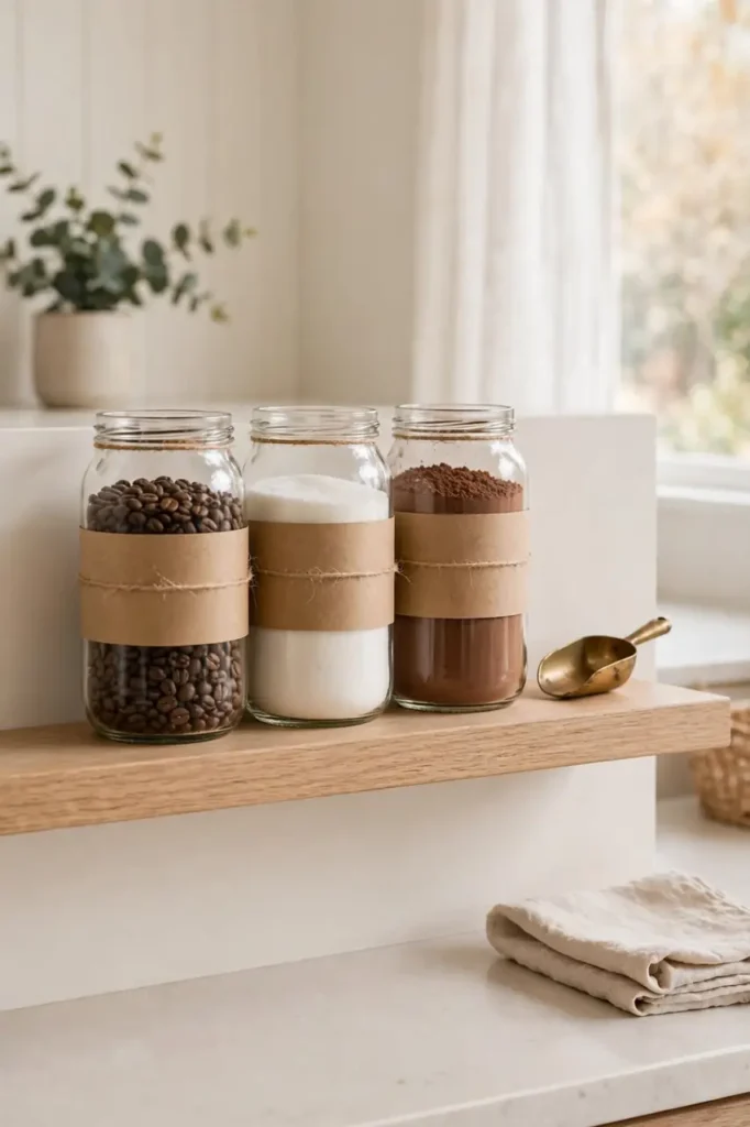 Labeled Jar Rows