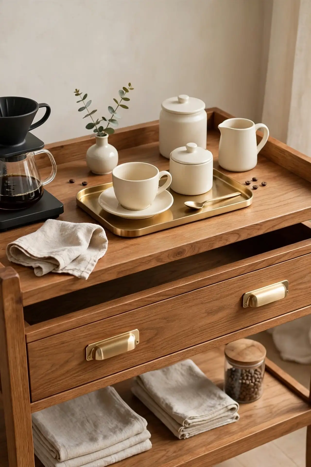 Brass Accent Cart