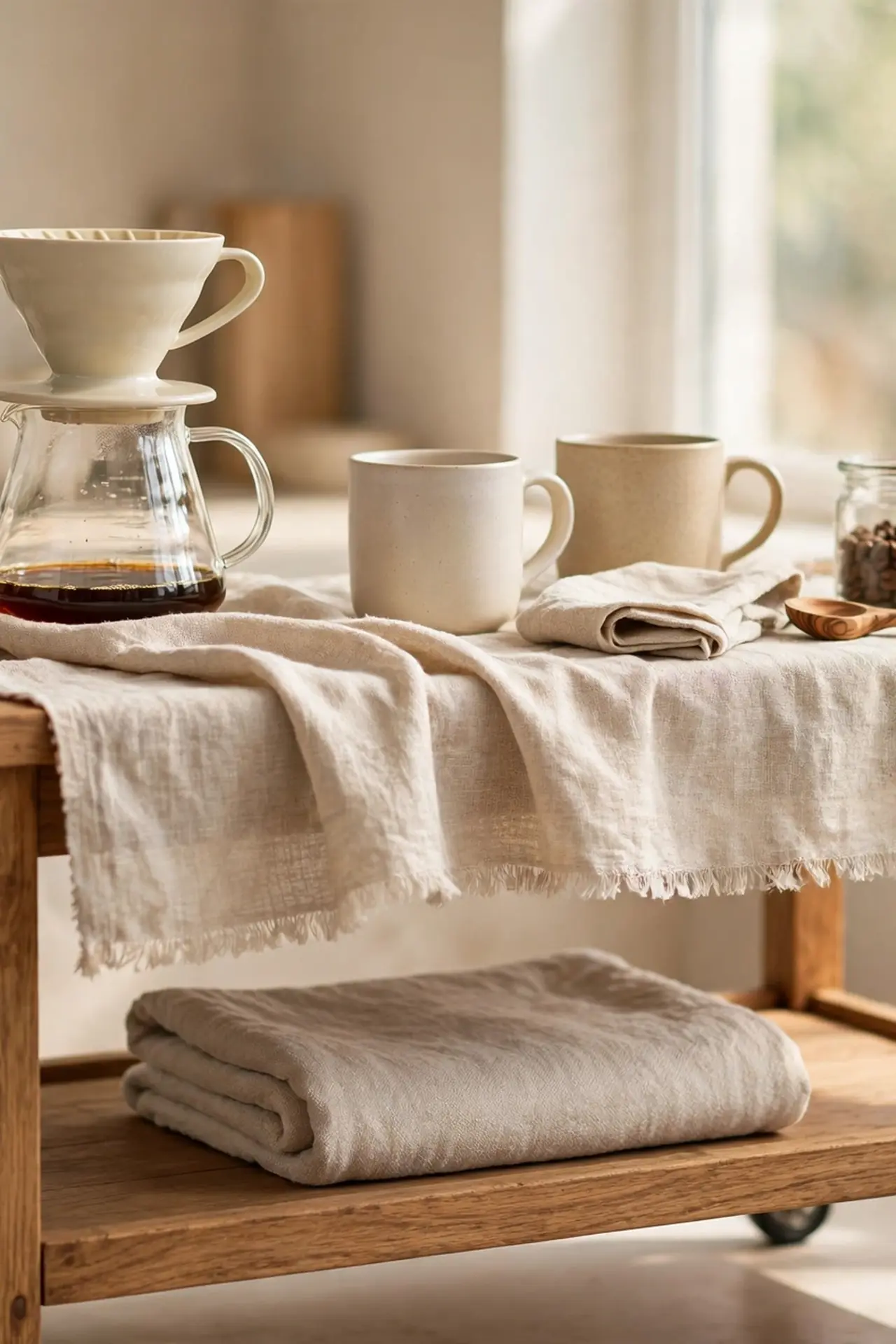 Layered Linen Runner