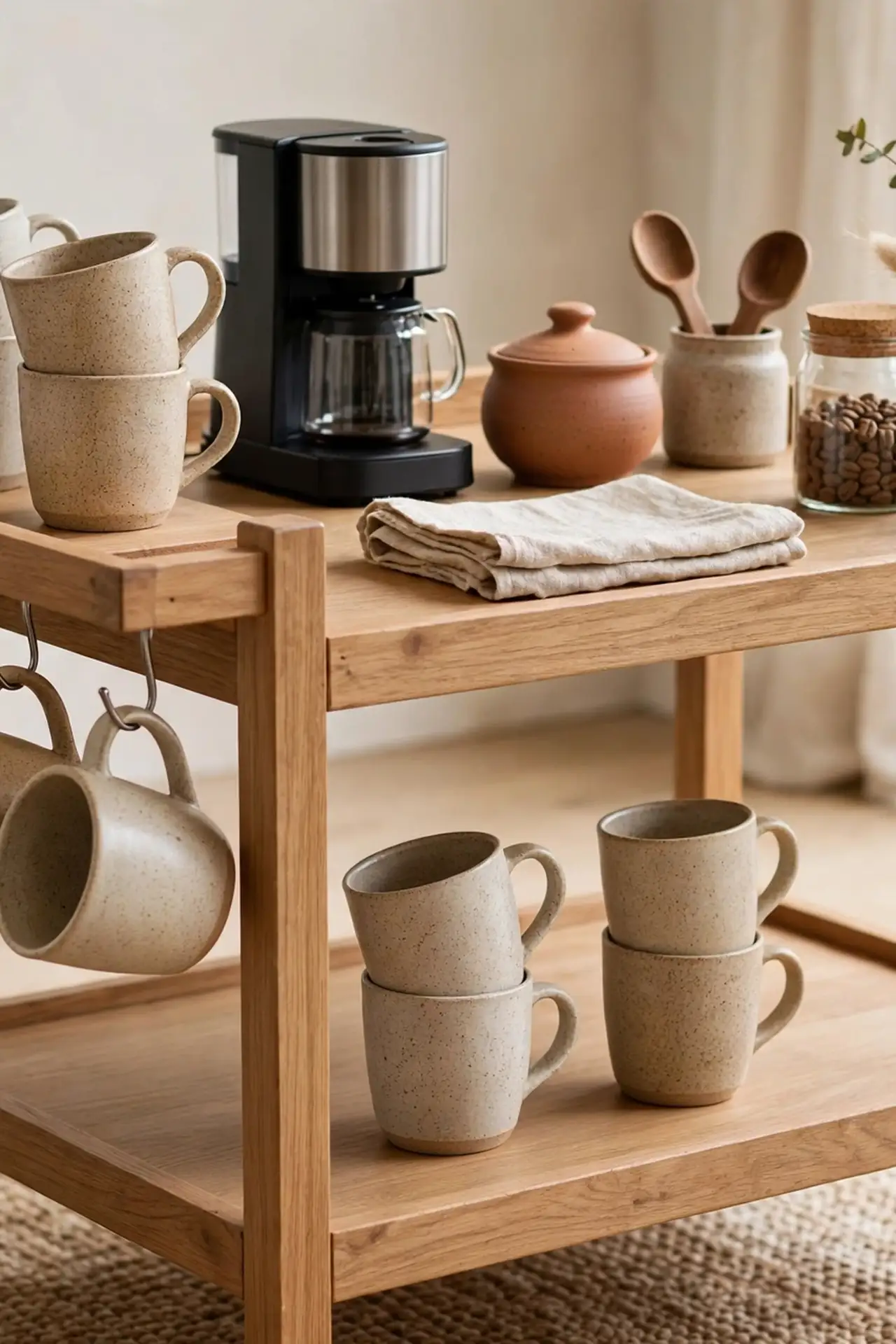 Neutral Stoneware Mugs