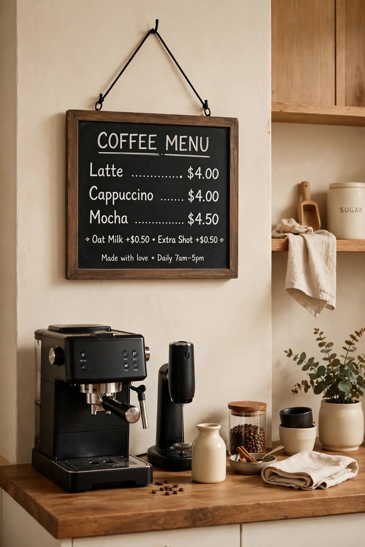 Chalkboard Menu Board