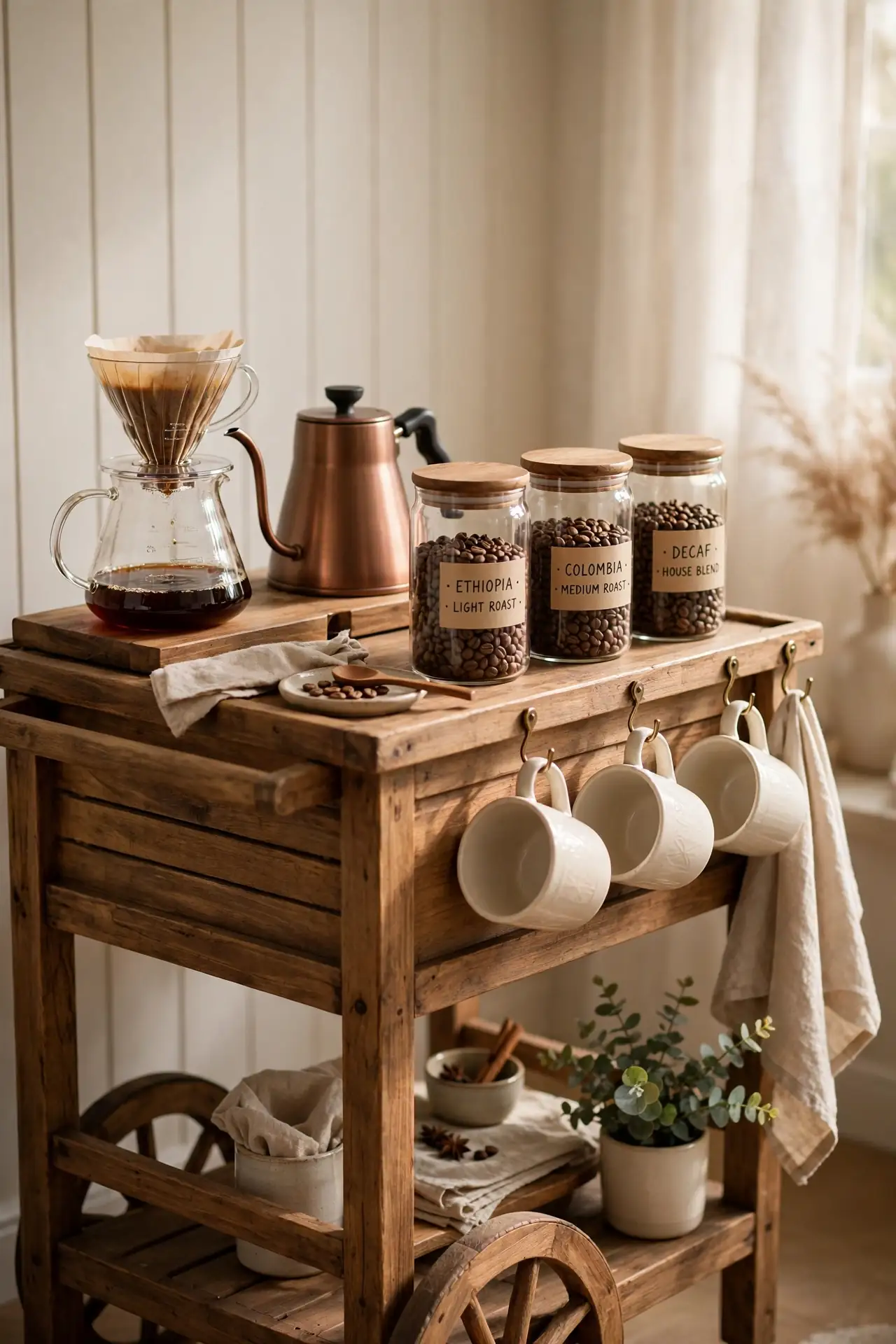 Rustic Wood Cart
