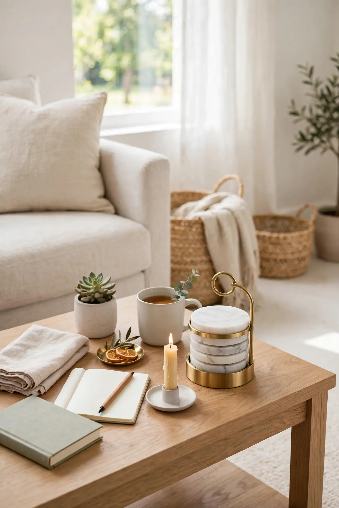 Coaster Style Sets - Coffee Table Decor Ideas for Small Living Rooms