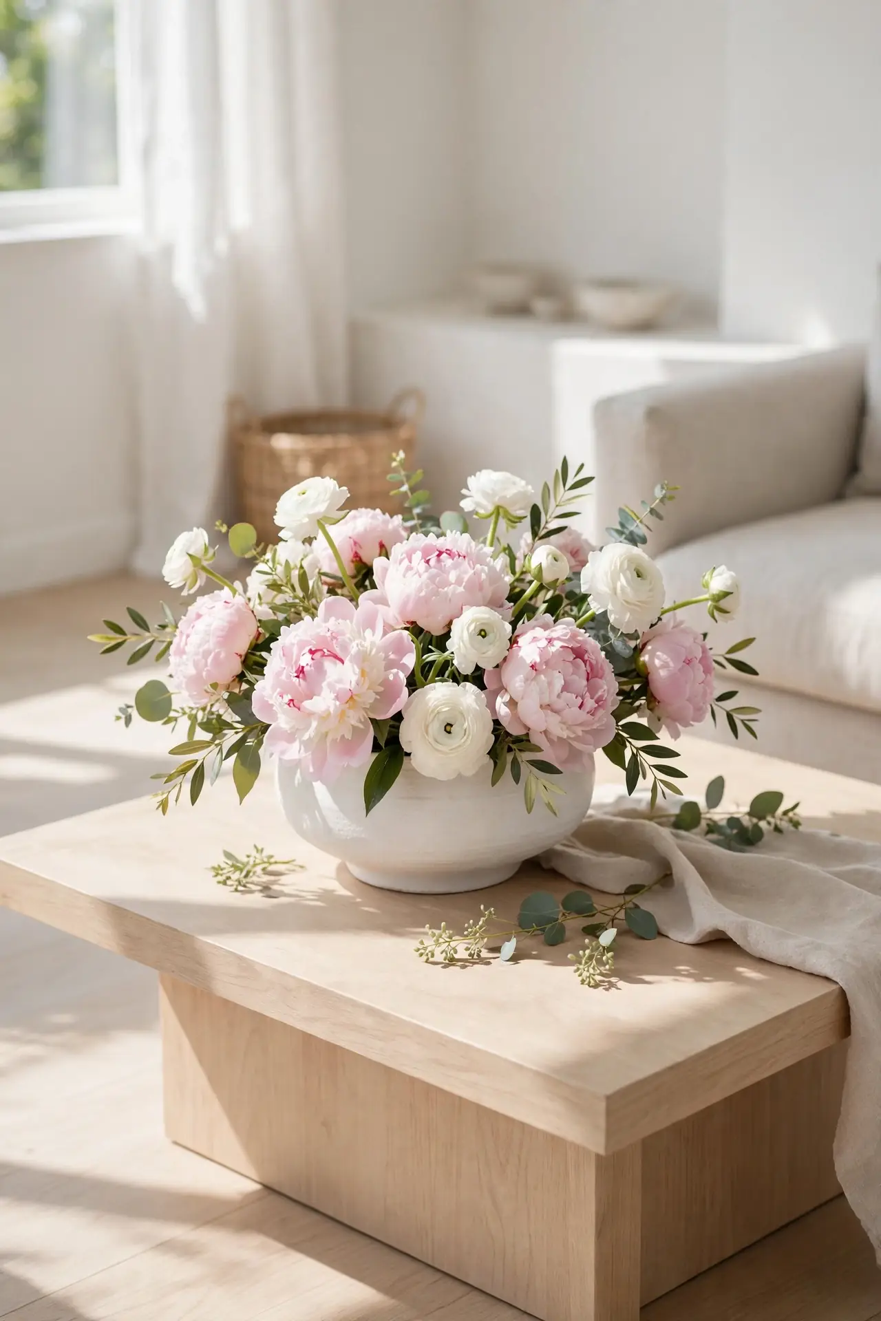 Soft Floral Centerpiece