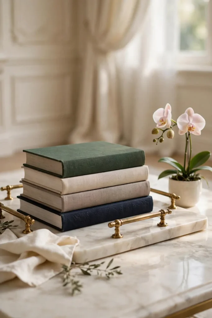 Marble Book Stack